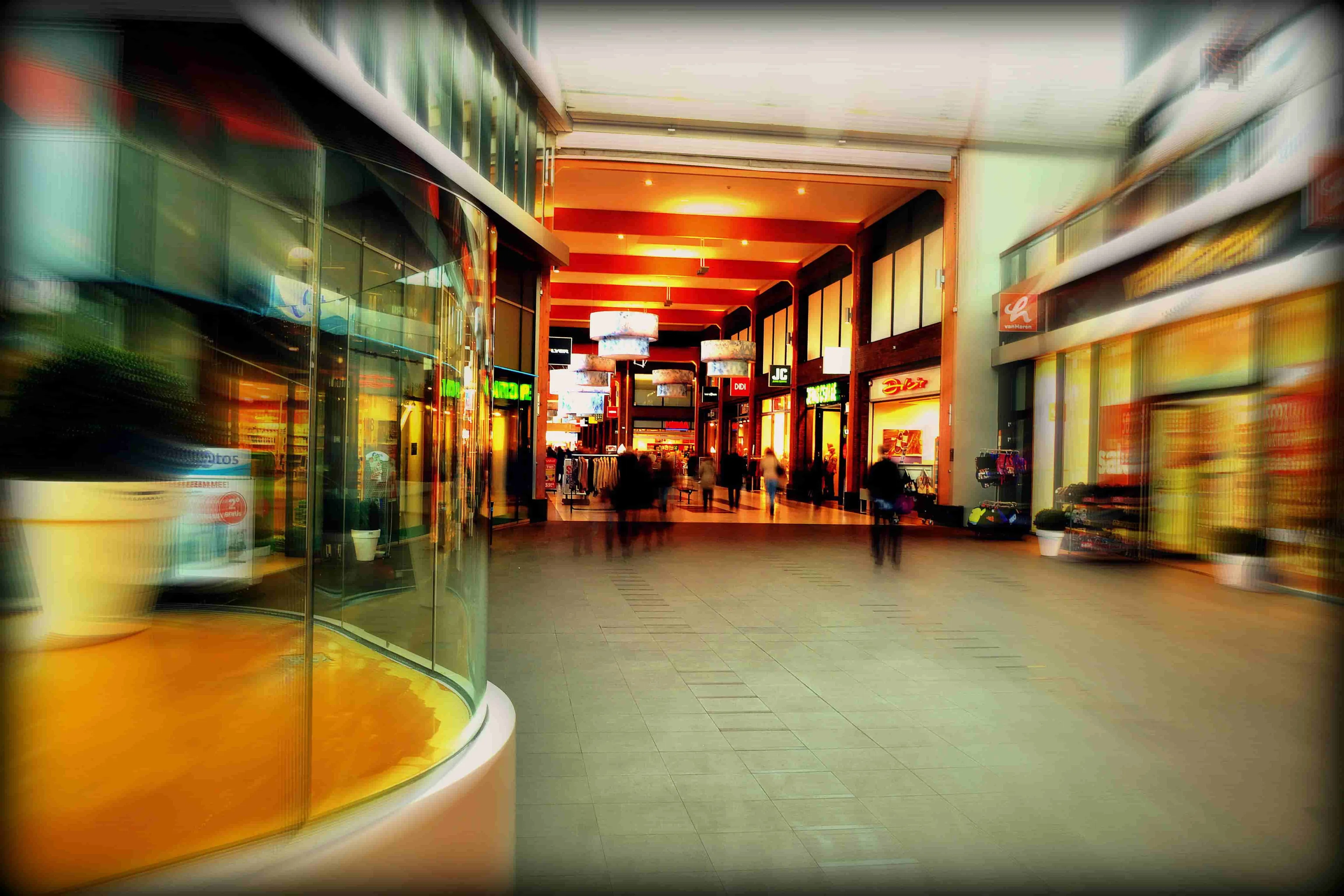 Blumenautomat in Einkaufszentrum