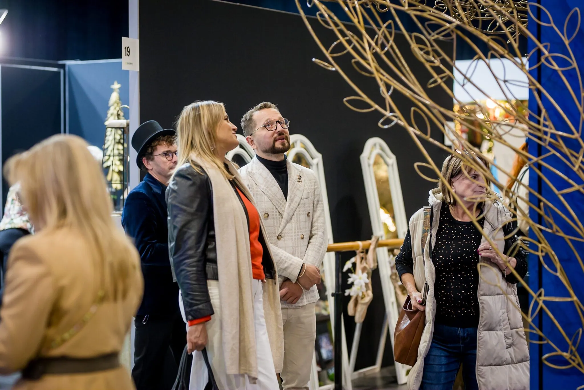 Tomasz Kuczyński mit seinem Blumenautomaten auf der Gardenia Fair 2025